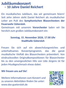 Jubiläumskonzert – 10 Jahre Daniel Reichert
