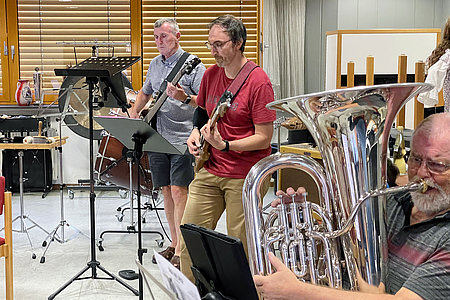 Open Air Konzert auf dem Kolbeplatz - gemeinsame Probe