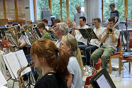 Open Air Konzert auf dem Kolbeplatz - gemeinsame Probe