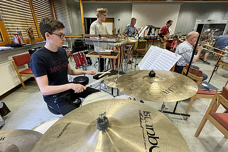 Open Air Konzert auf dem Kolbeplatz - gemeinsame Probe