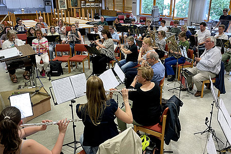 Open Air Konzert auf dem Kolbeplatz - gemeinsame Probe