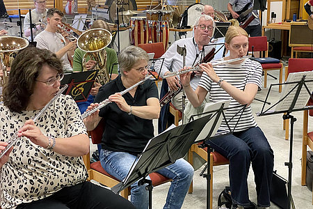Open Air Konzert auf dem Kolbeplatz - gemeinsame Probe