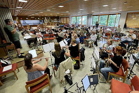 Open Air Konzert auf dem Kolbeplatz - gemeinsame Probe
