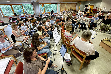 Open Air Konzert auf dem Kolbeplatz - gemeinsame Probe
