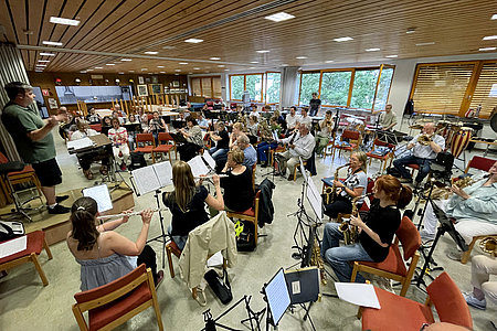 Open Air Konzert auf dem Kolbeplatz - gemeinsame Probe