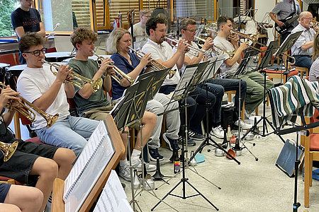 Open Air Konzert auf dem Kolbeplatz - gemeinsame Probe