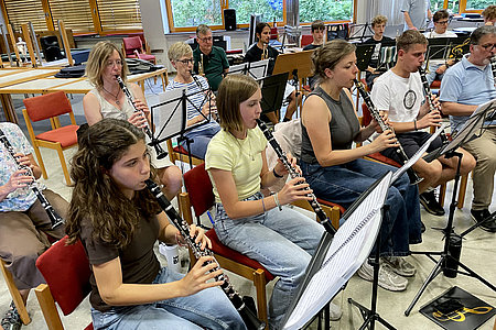 Open Air Konzert auf dem Kolbeplatz - gemeinsame Probe