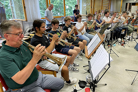 Open Air Konzert auf dem Kolbeplatz - gemeinsame Probe