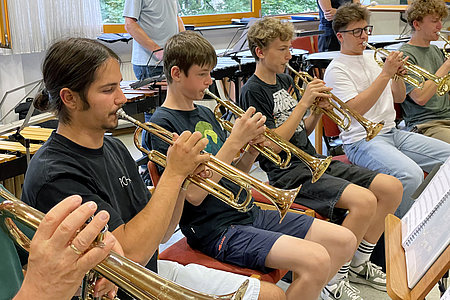 Open Air Konzert auf dem Kolbeplatz - gemeinsame Probe